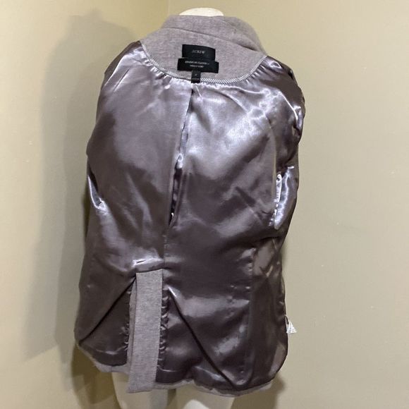 J. Crew Gray Pea Coat with Gold Buttons - Picture 6 of 9